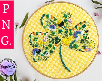 St Patrick’s Day Embroidery Pattern