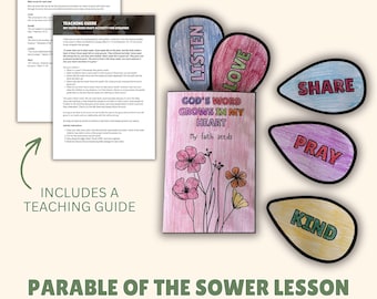 Parable of the Sower Craft Activity for Children Includes Teaching Guide, Sunday School Activity, My Faith Seeds, Children's Liturgy