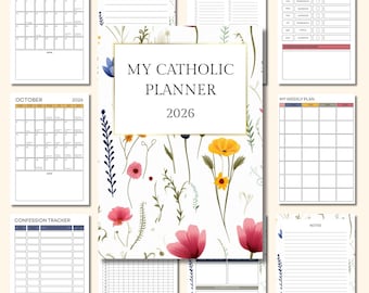 Liturgische planner 2026, afdrukbare maandplanner, feestdagen (pdf-download A4)
