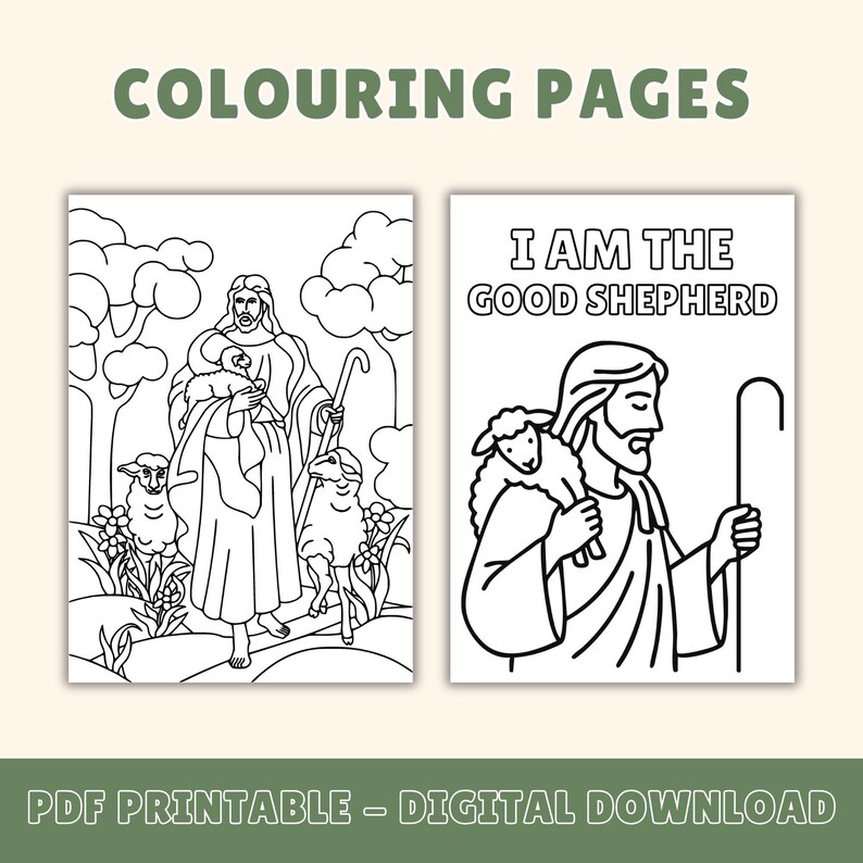 The Good Shepherd Children's Worksheets, Bible Crafts, Children's ...