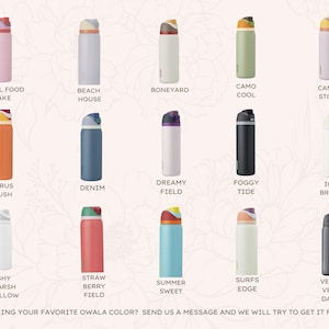 Magnolia Flower Engraved 32oz Tumbler | Owala FreeSip Water Bottle | Insulated Custom Engraved |Travel Mug | Gifts for Her | Mother's Day image 4