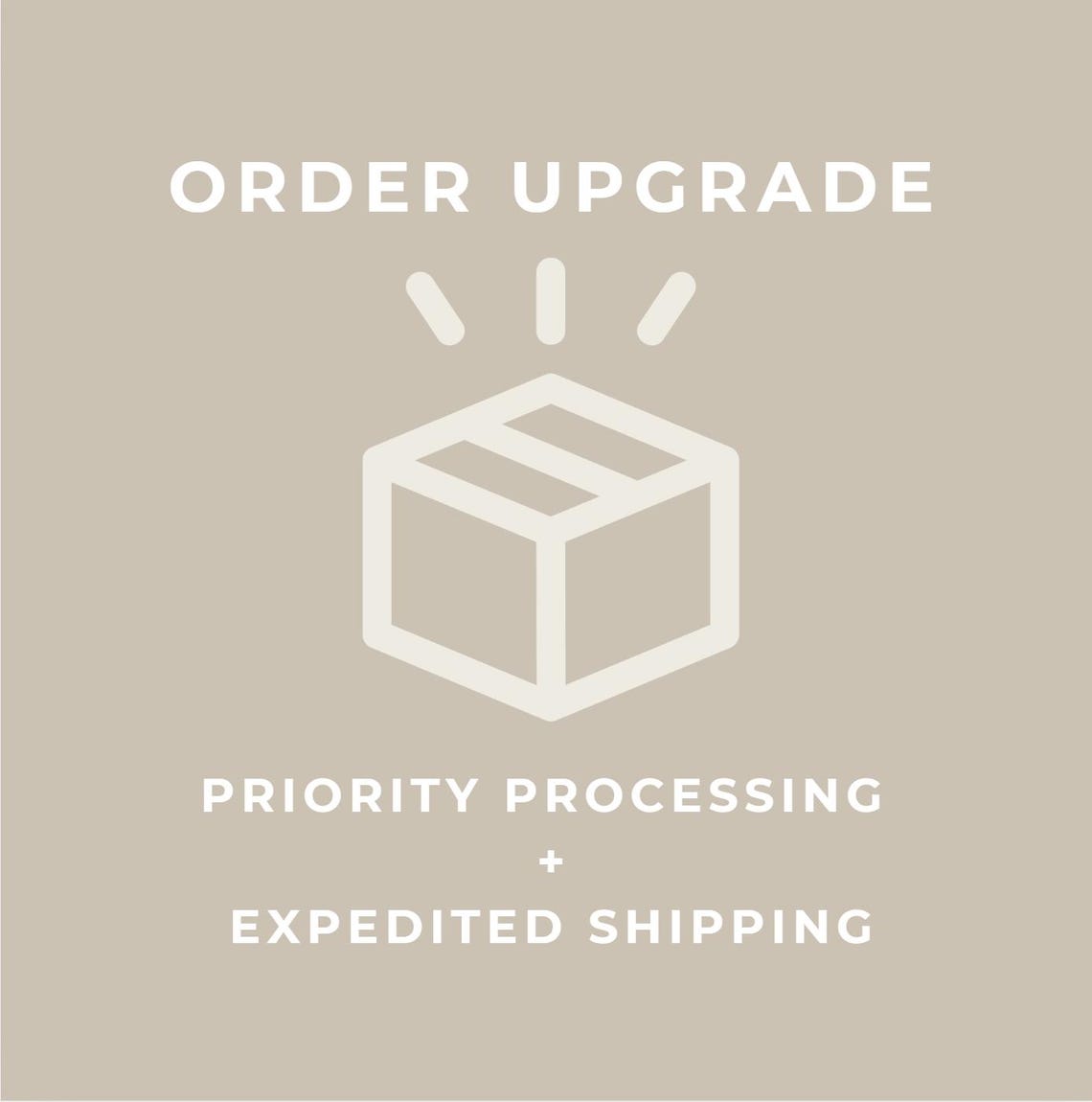 Upgrade Your Order: Priority Processing + Faster Shipping - Etsy