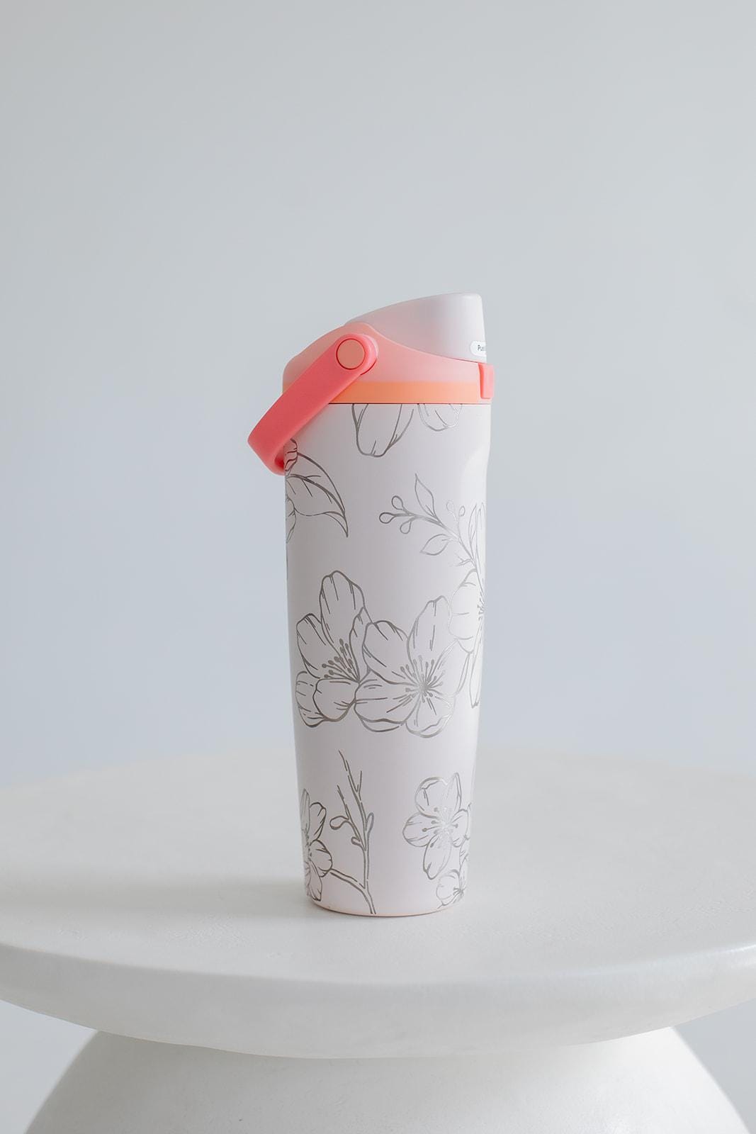 Cherry Blossom Engraved 30oz Owala Sway Freesip Tumbler | Chug Lid