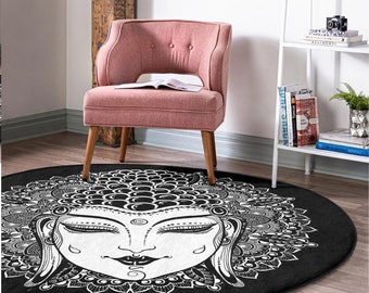 Authentic yoga mat|Traditional woman design rug|Ethnic exercise rugs|Meditation anti-slip mats|Female motif carpet|Living room carpets