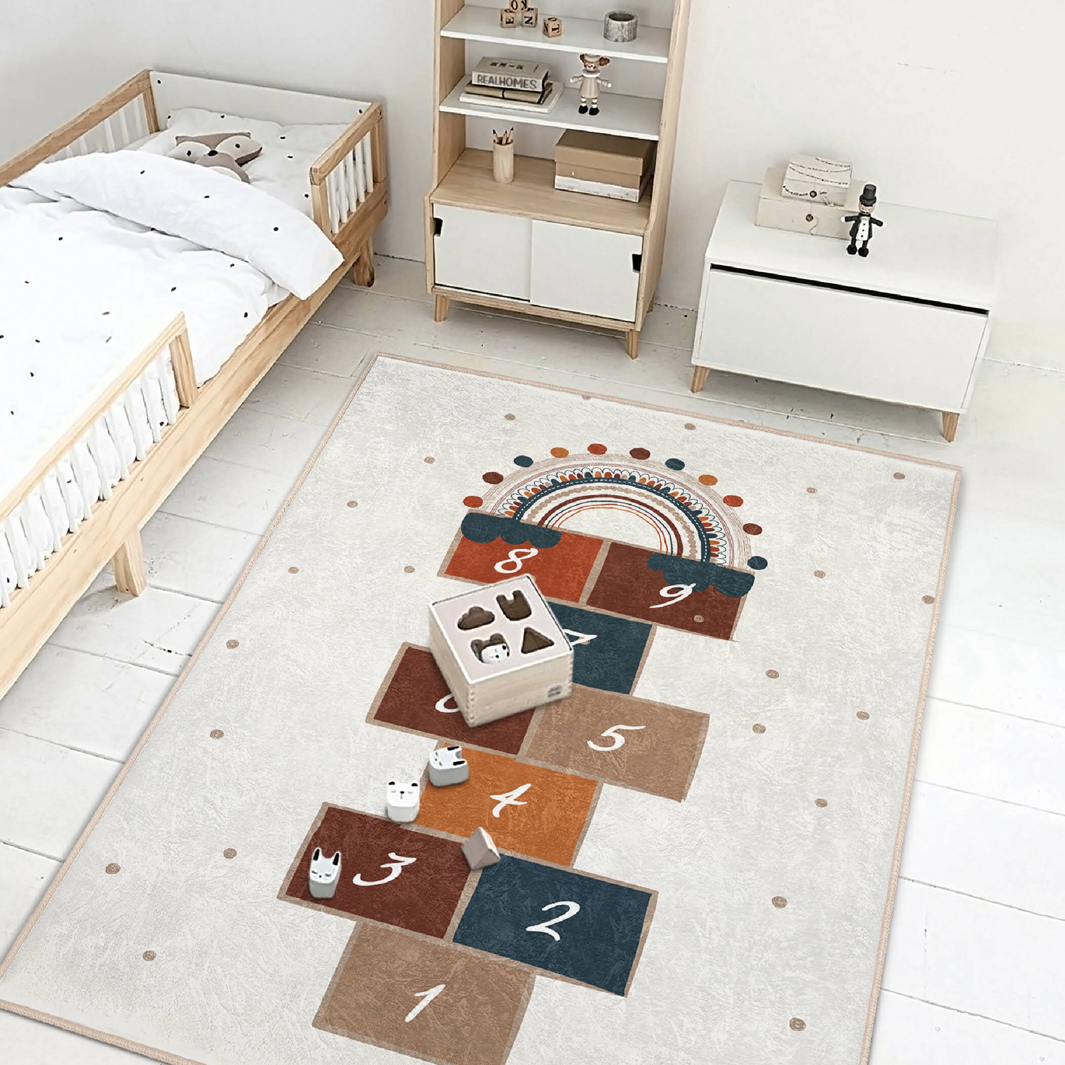 Hopscotch Game Carpetnumber Learning Rugkid's Activity ...