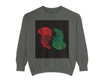 Beta fish Unisex Garment-Dyed Sweatshirt