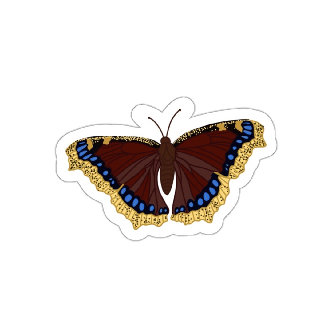 Mourning Cloak Butterfly Die-cut Stickers - Etsy