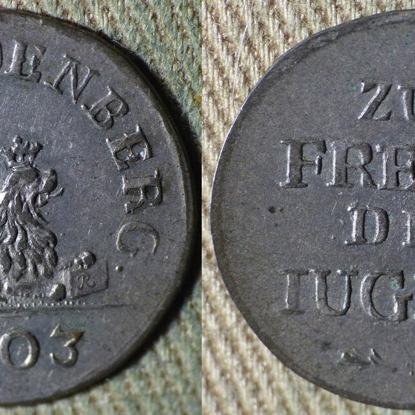 German States: Lowenstein-Werteim-Freudenberg 1803 1 Gr. AU w/ Luster CM007