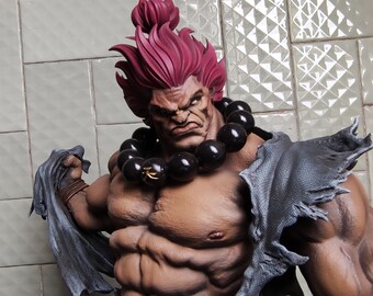 Estatua de Akuma Street Fighter de resina