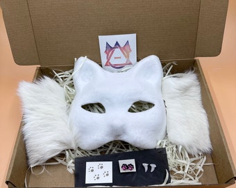 Kit de masques de chat Therian doublés de polaire | Qualité supérieure