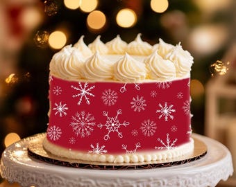 Christmas Santa Chocolate Transfer Sheet - Edible A4 Size For Cake & Dessert Decorations