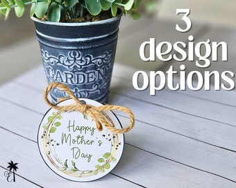 Mothers Day Gift Tag, Hang tag for Mom, 1st Mothers Day, Printable Happy Mothers Day Tags, Round tags for Mothers Day Mason Jar Topper