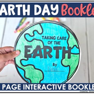 Earth Day 2024 Interactive Informational Booklet, Printable Earth Day Booklet Download, Fun Earth Day Activity Sheets for Children