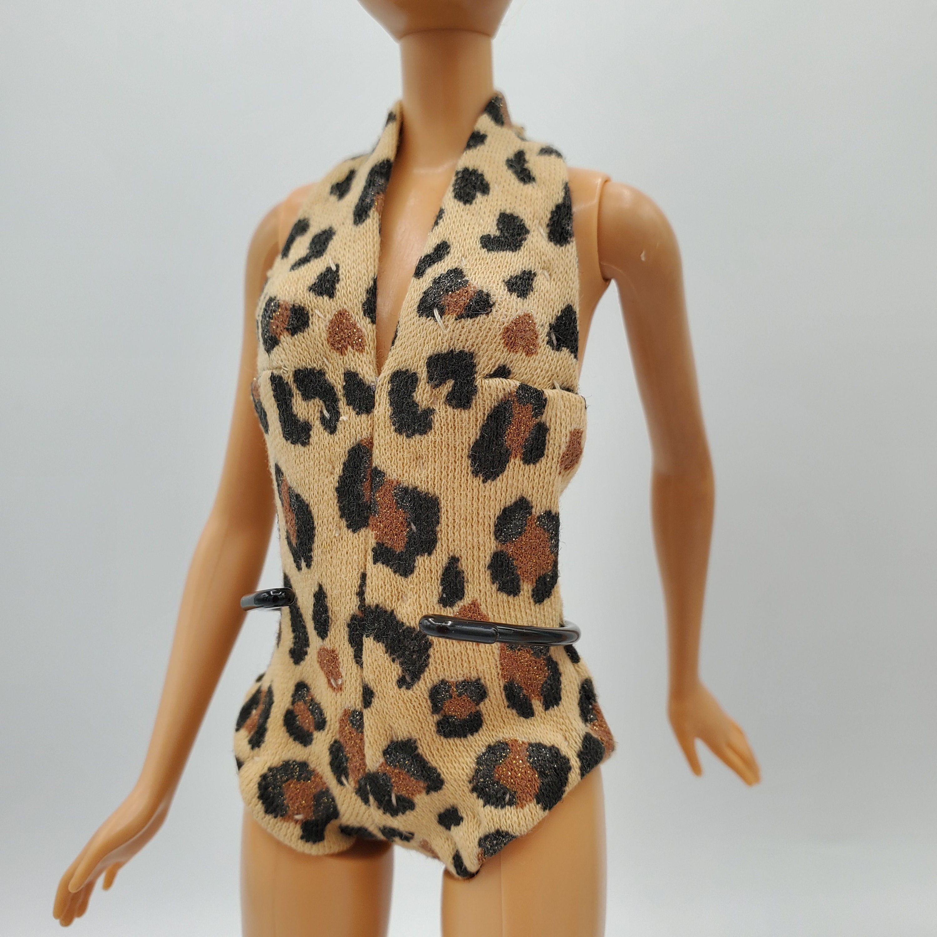 Doll Swimsuit, handmade 11.5 inch fashion doll clothes, retro mod style doll clothes, fashion doll swimwear