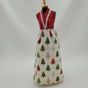 Handmade Christmas Doll Dress: 11.5 inch Fashion Doll Clothes