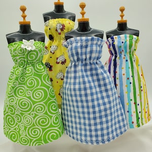 Handmade 11.5 Inch Doll Sundress: Retro Mod Fashion Clothes