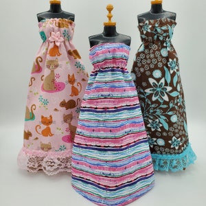 Handmade Fashion Doll Sundress: Retro Mod Style Clothes