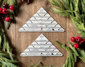Weihnachtsgeschenk für Quilterinnen, perfekt geschlitzte Schneider, Quilten Geschenk, Werkzeug, Gadget, Stoff schneiden, einfache Lineal Vorlage, Schablone