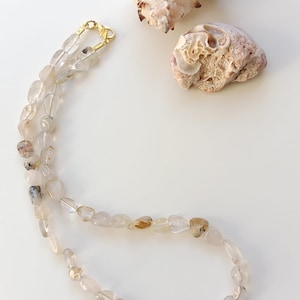 Citrine Bead Necklace: Elegant Women&#39;s Jewelry, Manifestation Gift