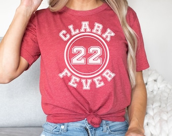 Clark Fever 22 Jersey Shirt Womens Basketball Unisex Tshirt Adult Indiana Fan Tee