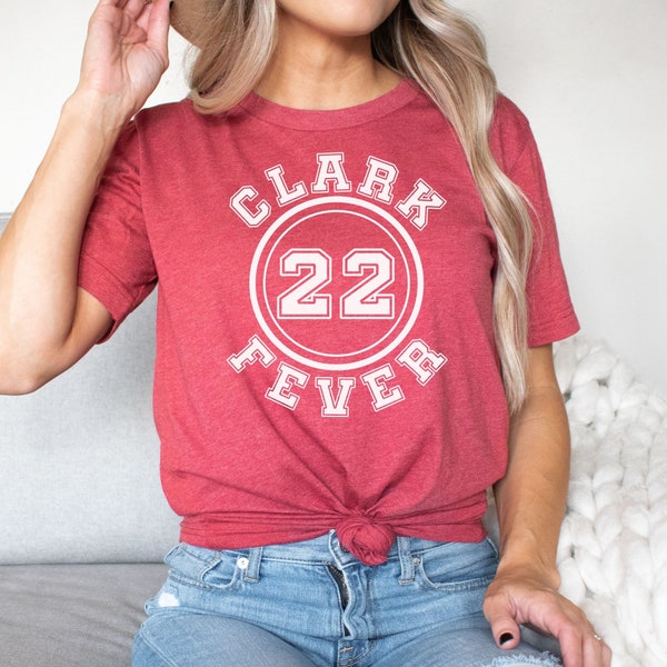 Clark Fever 22 Jersey Shirt Womens Basketball Unisex Tshirt Adult Indiana Fan Tee