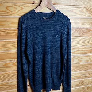 All Saints Men Gray Jumper Size M
