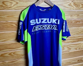 ヴィンテージ スズキ Tシャツ サイズ S ブルー レーシングチーム モト