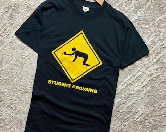 Camiseta vintage de la semana de bienvenida de Student Crossing 2001, talla M