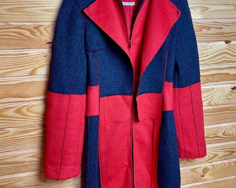 RARE Hugo Boss Women Wool Coat Size S Runway Edition