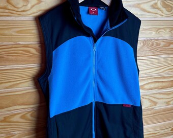 メンズウェア 90s Oakley fleece vest navy L y2k Rare Vintage Brand Oakley Vest 2000s - Etsy