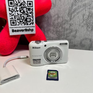 Nikon Coolpix L27 Digital Camera 16.1MP 5x Optical Zoom - White Y2K 2GB
