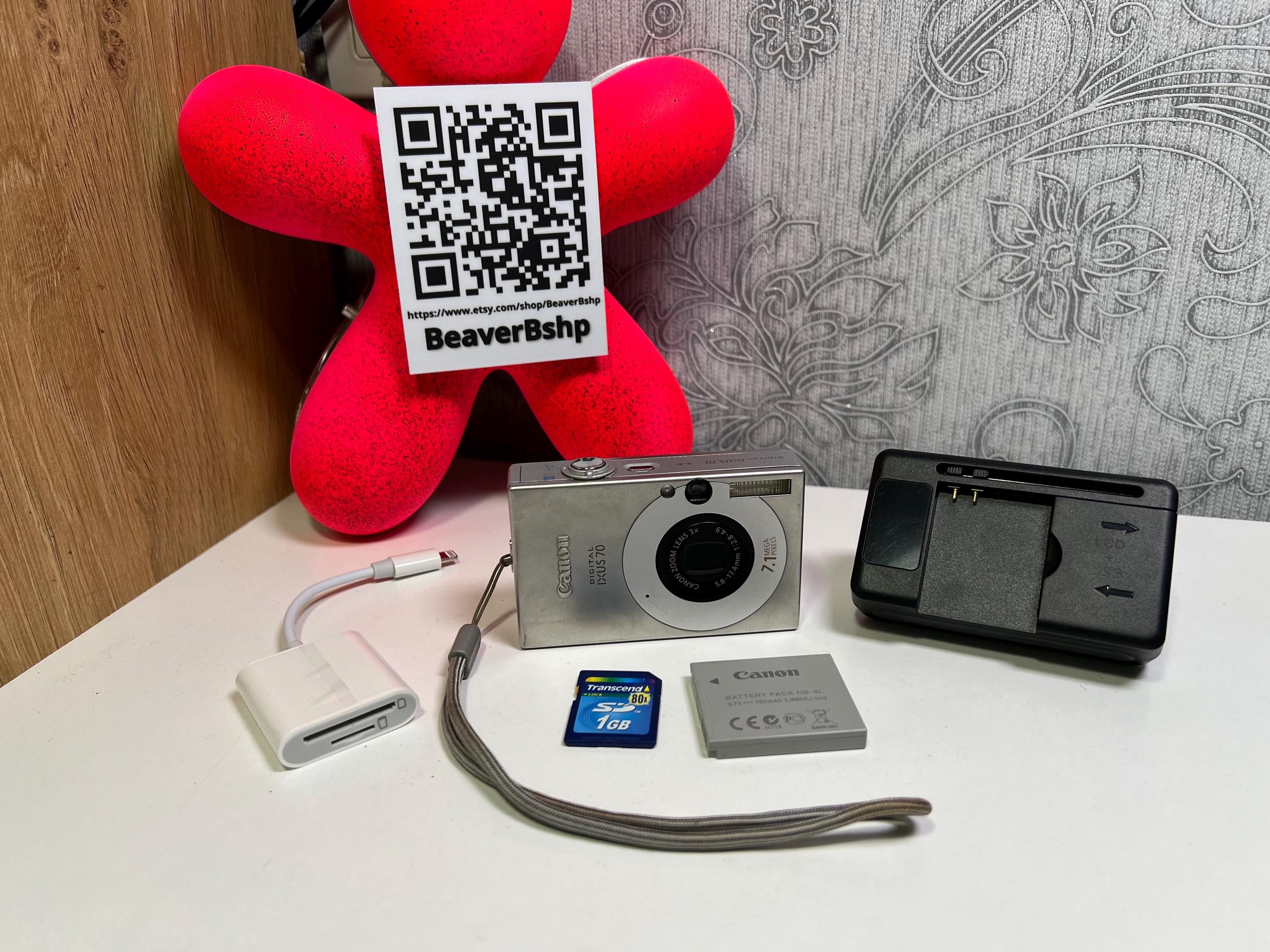 Canon PowerShot Digital IXUS 70 7.1MP Digital Camera - Silver Good condition 2000s 002