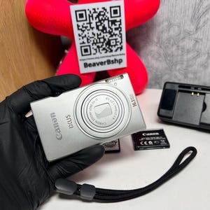 Canon PowerShot IXUS 125 HS 16.1MP 5x Zoom Digital Camera - SILVER y2k camera 8GB 002