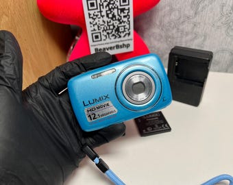 Panasonic DMC-S1 14.1MP Digital Camera 4x Zoom - Blue Vintage camera Y2k 8GB