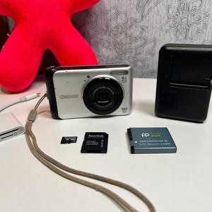 Canon PowerShot A3000 IS 10.0MP Digital Camera - Silver y2k camera