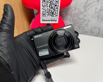 Nikon Coolpix S6100 Digital Camera 16.0MP 7x Optical Zoom - BLACK 4GB Rare