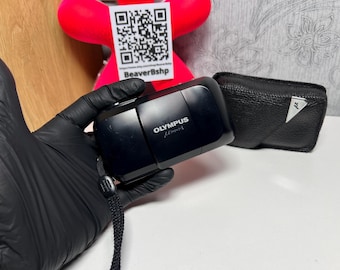 Olympus mju 1 mju I AF Point & Shoot 35mm Film Camera - Black vintage