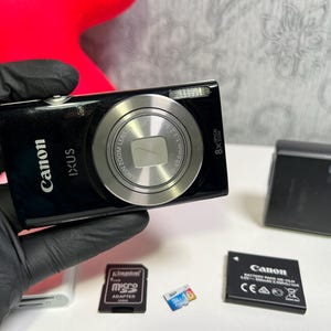 Canon IXUS 177 20.0MP 8x Zoom Digital Camera - BLACK Y2K Camera - Etsy
