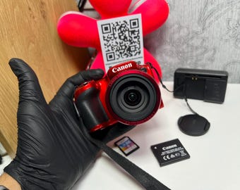 Canon Powershot SX710 HS Red With Case + 4GB Sdhc Card From Japan