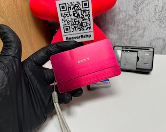 Vintage Pink Sony Cybershot DSC-T99 Camera With Accessories - Etsy