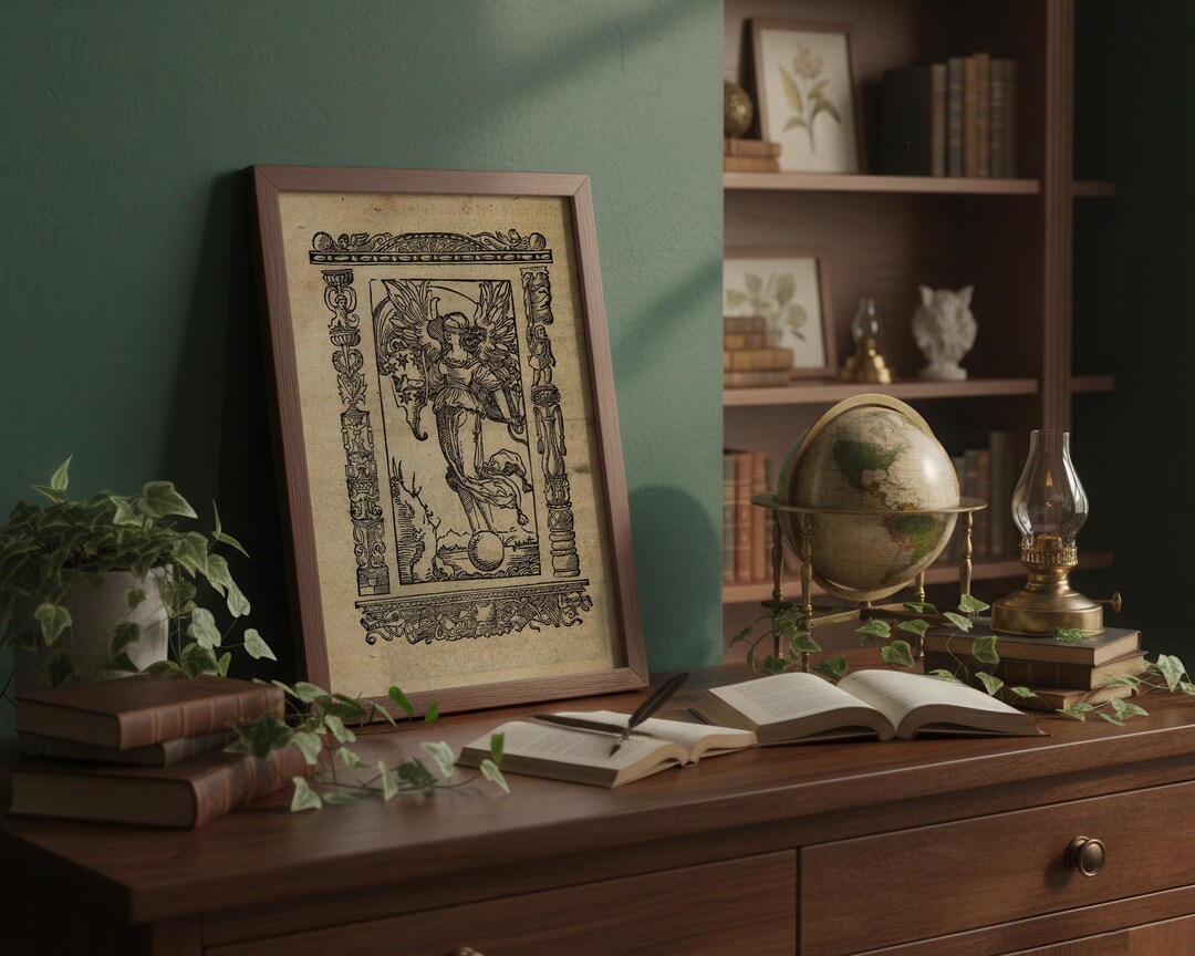 Occult Alchemical Illustration – Dark Academia Decor – Rosicrucian Book ...