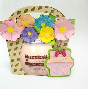Flower Basket Buzzballz houder - SVG (cricut of scanandcut) - Studio (Silhouette) bestand voor / Digitaal Bestand