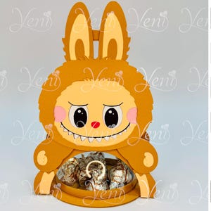 Porte-bonbons Elfo Labubu - Pour sphère de 8 cm / 3,15" - Fichier numérique découpé - fichiers svg et studio - Baba