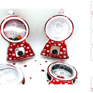 Porta-doces Bubble Gum Machine - Arquivos digitais - Arquivos SVG e Studio - Camadas de presente - Dia dos Namorados