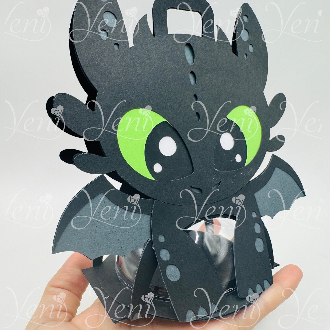 Toothless Candy Holder - for 8cm / 3.15” Sphere - Digital Files - Svg ...