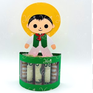 Mexicaanse jongen geldhouder / projecten voor papercraft / digitaal bestand - studio, svg