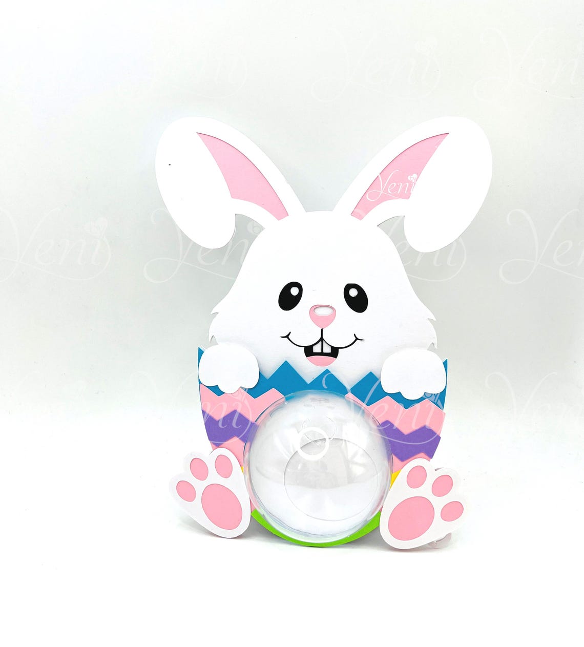 Easter Bunny Candy Holder SVG: Spoon Mechanism, Digital Files - Etsy