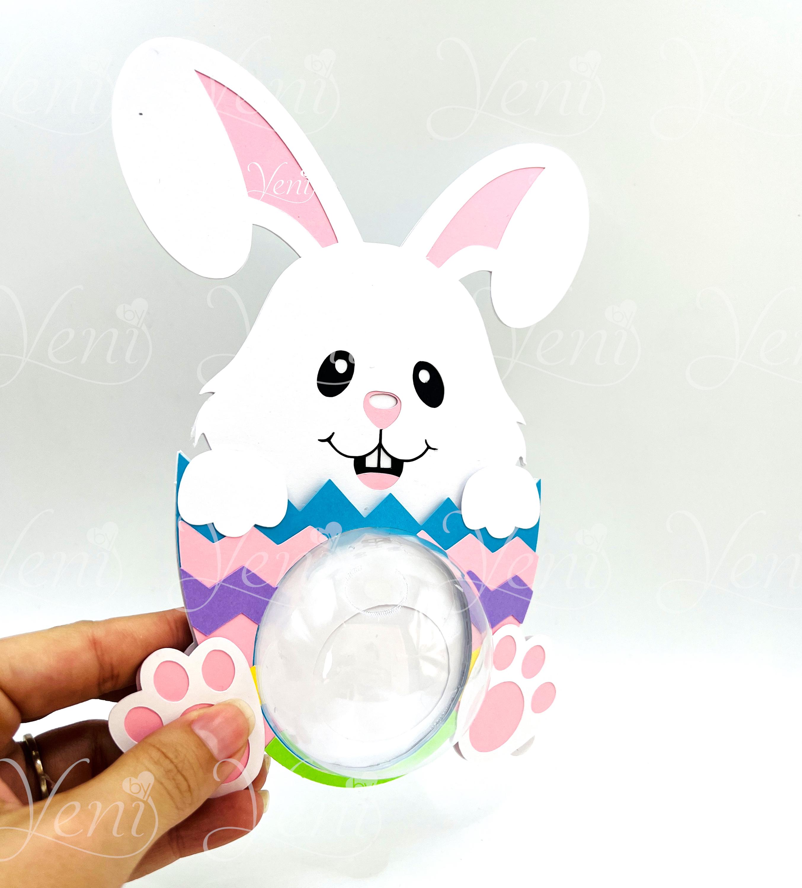 Easter Bunny Candy Holder SVG: Spoon Mechanism, Digital Files - Etsy