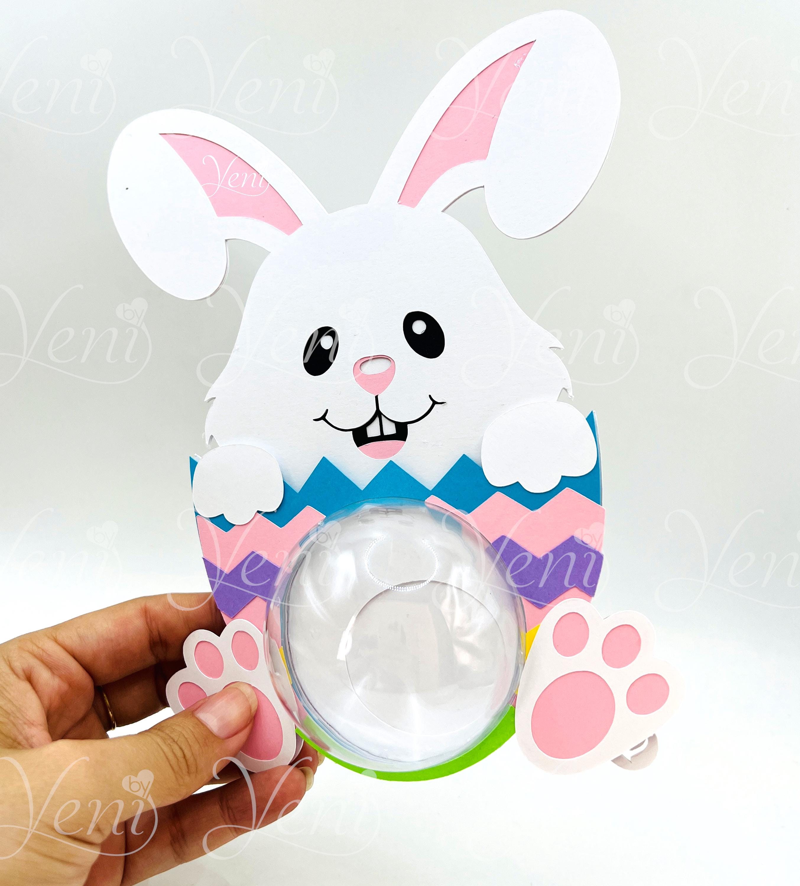 Easter Bunny Candy Holder SVG: Spoon Mechanism, Digital Files - Etsy