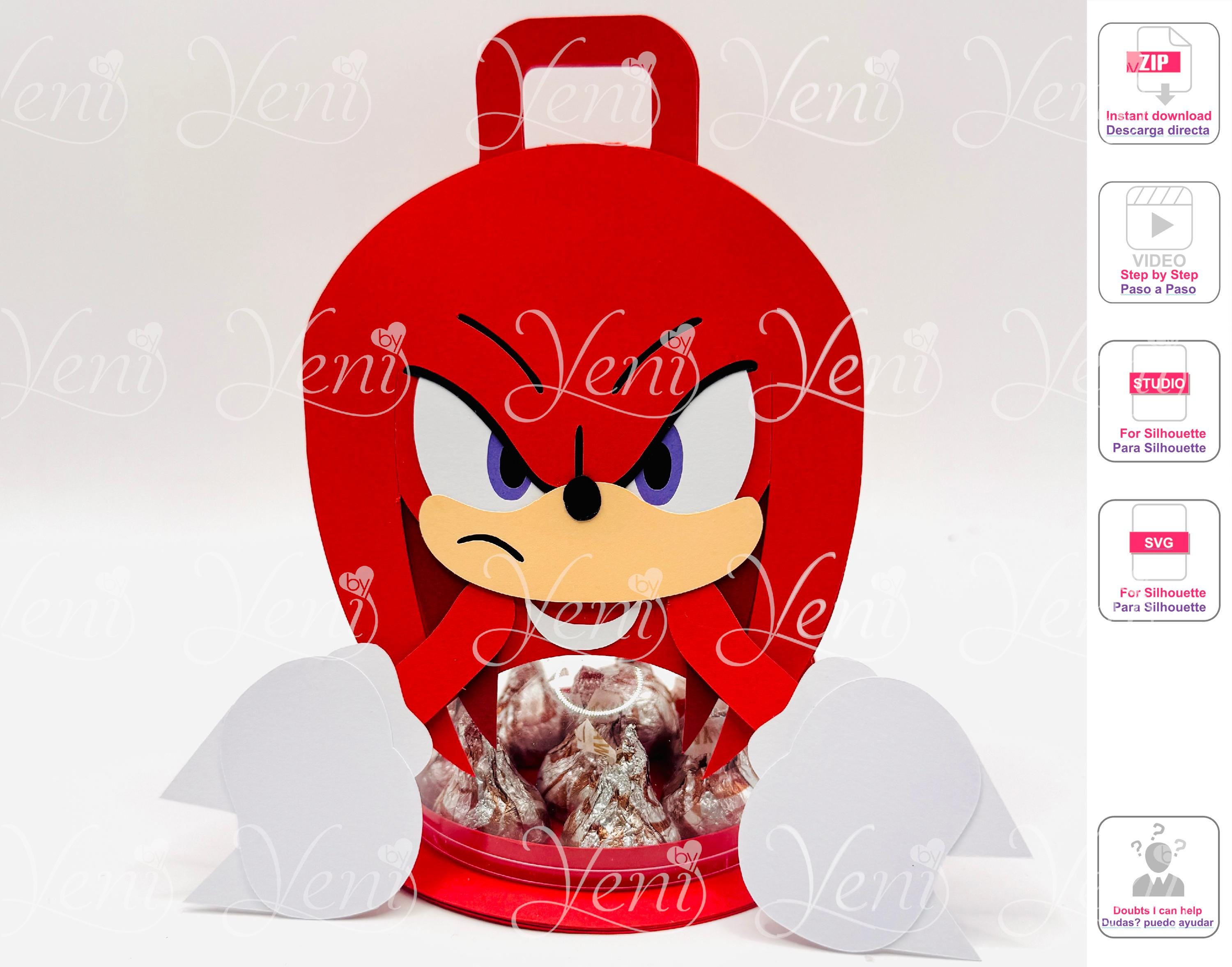 Red Knuckles Candy Holder: 8cm Sphere, SVG & Studio Files